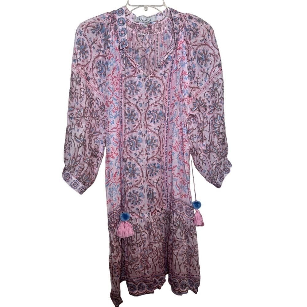 Bella Tu Pink Floral Mini Dress Women’s Size XS